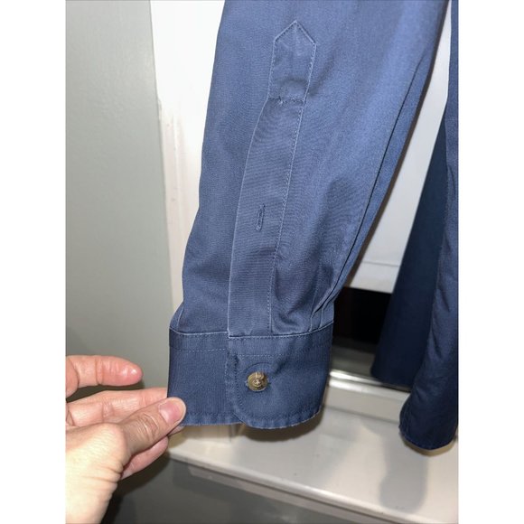 LL Bean Shirt Mens XL Tall XLT Blue Button Up Wrinkle Free Casual Adult - Picture 4 of 10